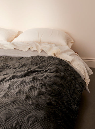 Velvety weighted blanket